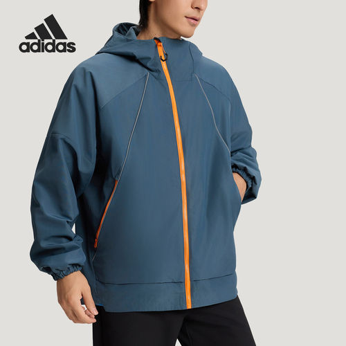 Adidas/阿迪达斯官方正品2026男士户外运动耐磨宽松外套KD4384