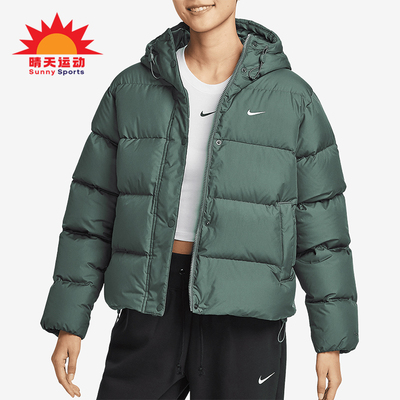 耐克女士复古连帽羽绒服