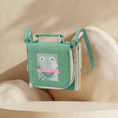 中国李宁联名运动男女通用Muppets科米特精致斜挎包ABDR384