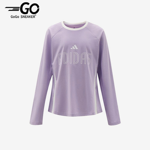Adidas/阿迪达斯正品儿童款运动舒适圆领套头长袖T恤LD9821