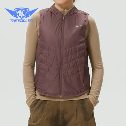 Nike/耐克正品拒水保暖无袖跑步马甲新款经典女马甲IF1244-502
