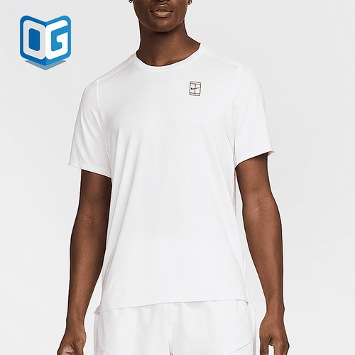 Nike/耐克正品2025男士耐穿运动透气圆领套头网球短袖FZ6910-100