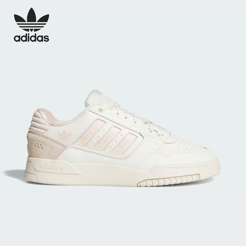 Adidas/阿迪达斯正品三叶草空新款女米白浅粉色板鞋JQ0079
