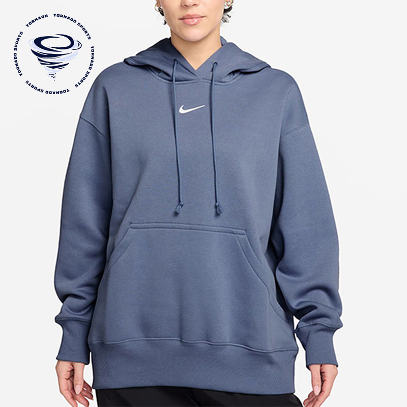 Nike/耐克正品2025秋季款女士休闲针织宽松连帽卫衣DQ5861-499