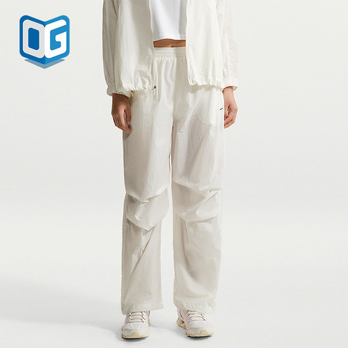 Nike/耐克正品2026女士休闲梭织经典简约透气舒适长裤IO3377-133