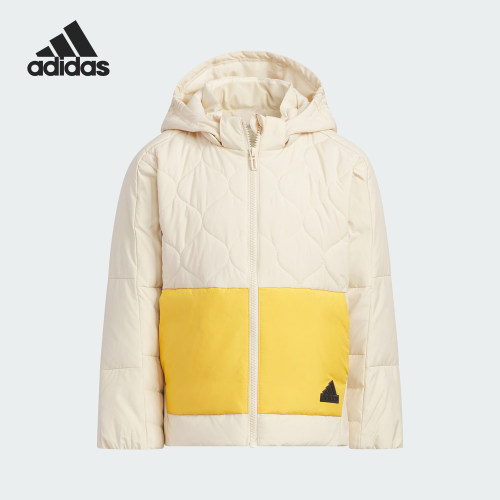 Adidas/阿迪达斯正品新款小童保暖运动休闲连帽羽绒服IQ1344