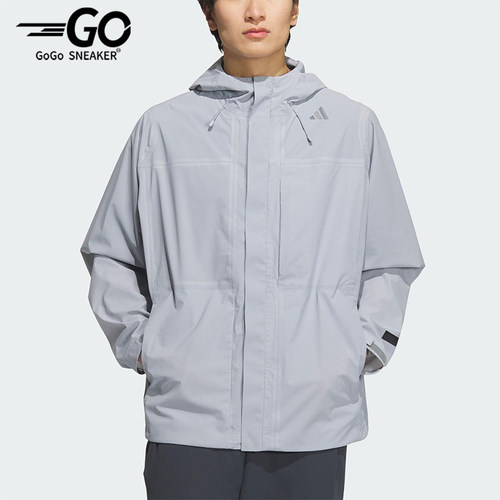 Adidas/阿迪达斯正品2025新款男士宽松户外探险运动冲锋衣JM0979