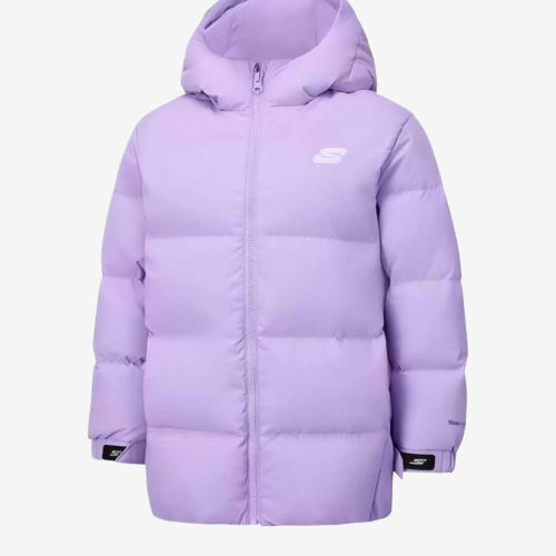 Skechers斯凯奇正品儿童保暖防风中长款羽绒服P425G033-005U