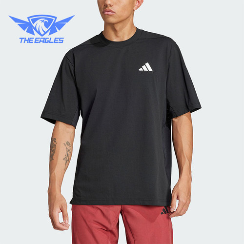 Adidas/阿迪达斯正品夏季新款男士宽松训练运动透气短袖JC5260