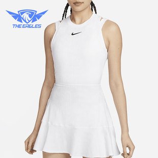 Nike/耐克正品Dri-FIT女士时尚透气网球运动连衣裙FD5660-100