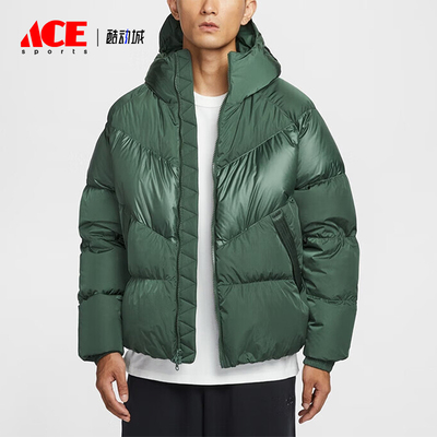 Nike/耐克正品2025冬季款男士短款保暖连帽宽松羽绒服IB2961-319