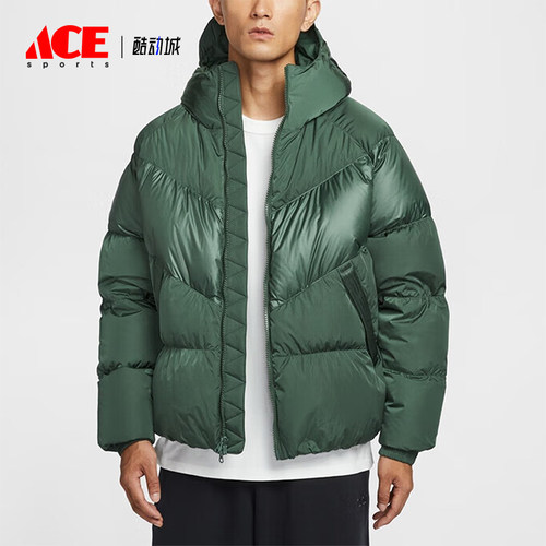 Nike/耐克正品2025冬季款男士短款保暖连帽宽松羽绒服IB2961-319