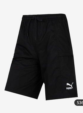 Puma/彪马正品秋冬季新款女子运动休闲舒适透气短裤536882-01