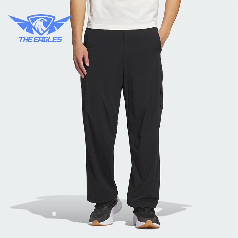 Adidas/阿迪达斯正品25年夏新款男士梭织经典户外运动裤JZ8416