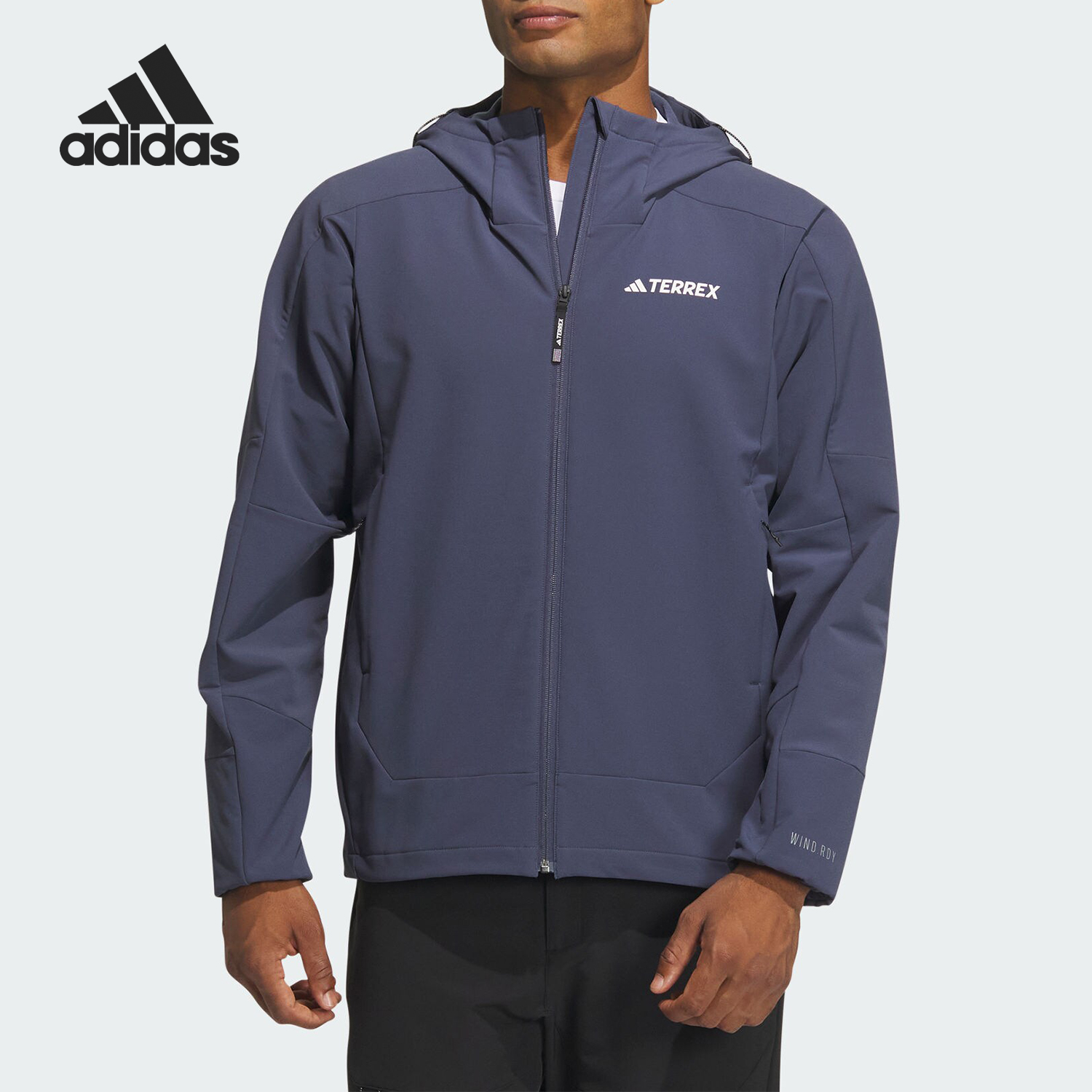 Adidas/阿迪达斯官方正品TERREX男士户外跑步训练休闲外套IIP0737