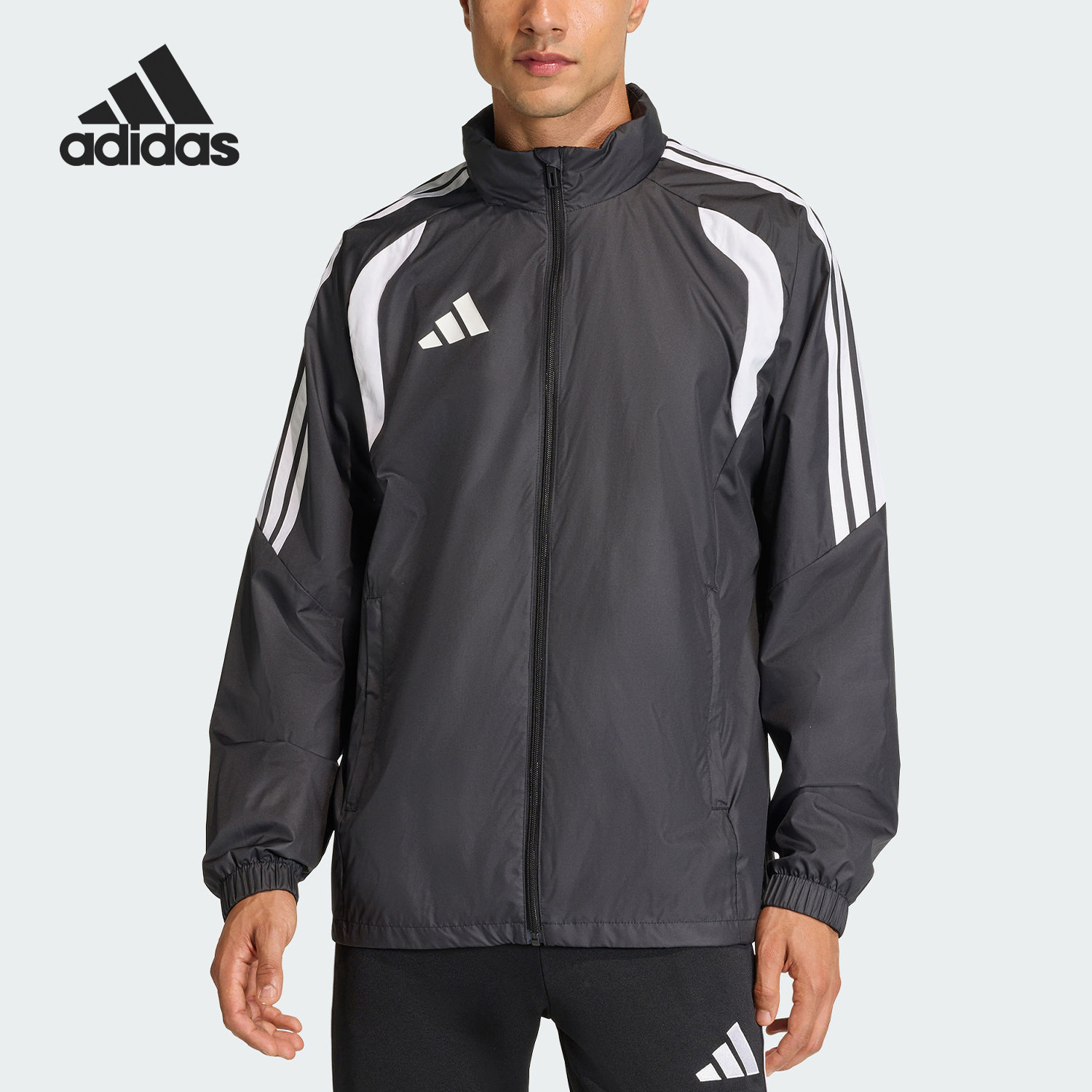 Adidas/阿迪达斯正品TIRO26L WB男士梭织足球运动外套JY9733 - 实物图