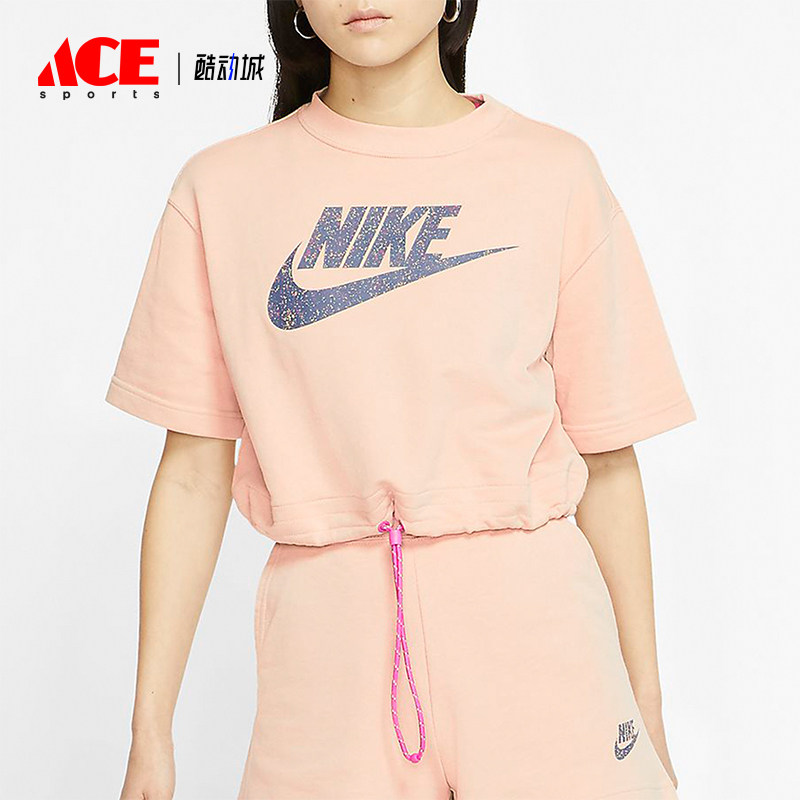 Nike/耐克正品2025女士日常圆领套头透气印花运动短袖CJ2276-287