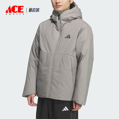 Adidas/阿迪达斯正品TECH DOWN JKT男士运动保暖连帽羽绒服KQ5503