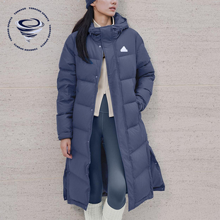 Adidas/阿迪达斯正品冬季男女连帽保暖过膝长款运动羽绒服KQ5536