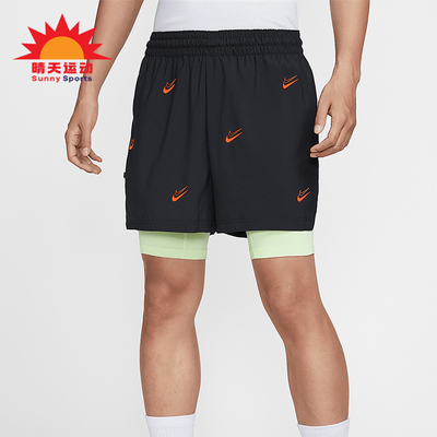 Nike/耐克正品KD DNA男士二合一篮球透气训练经典短裤HJ4216-011