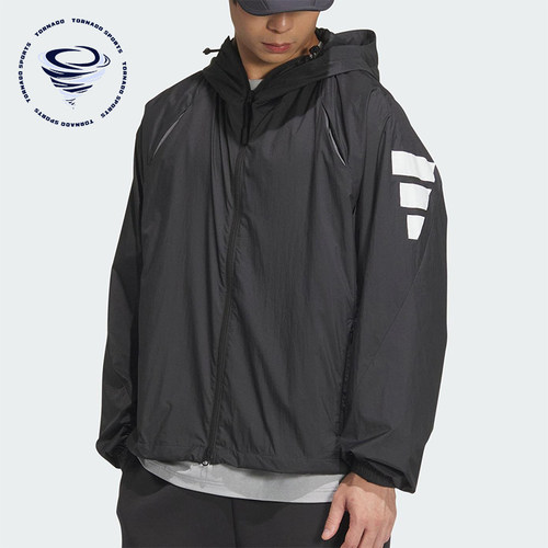 Adidas/阿迪达斯正品新款男士梭织休闲经典户外运动外套JM6234
