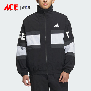 透气立领时尚 Adidas 夹克JM2064 JKT男士 WOV 阿迪达斯正品 WORD