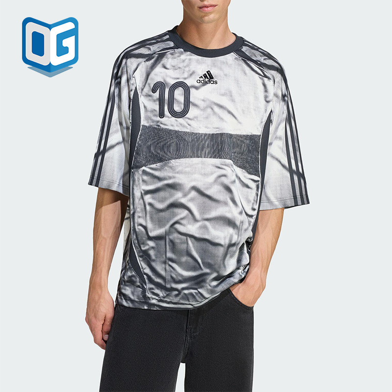 Adidas/阿迪达斯正品ADILENIUM男士透气圆领宽松耐穿短袖KF8523 - 实物图