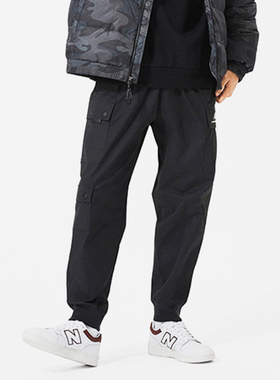 New Balance/NB正品运动男士时尚简约经典梭织长裤AMP13389-BK