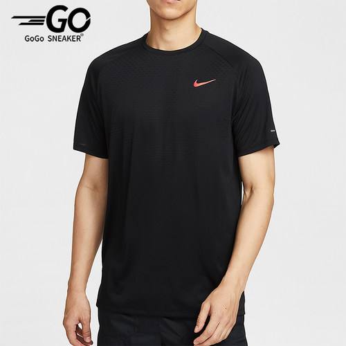 Nike/耐克正品Dri-FIT 男士套头跑步透气户外运动短袖HV2129-010