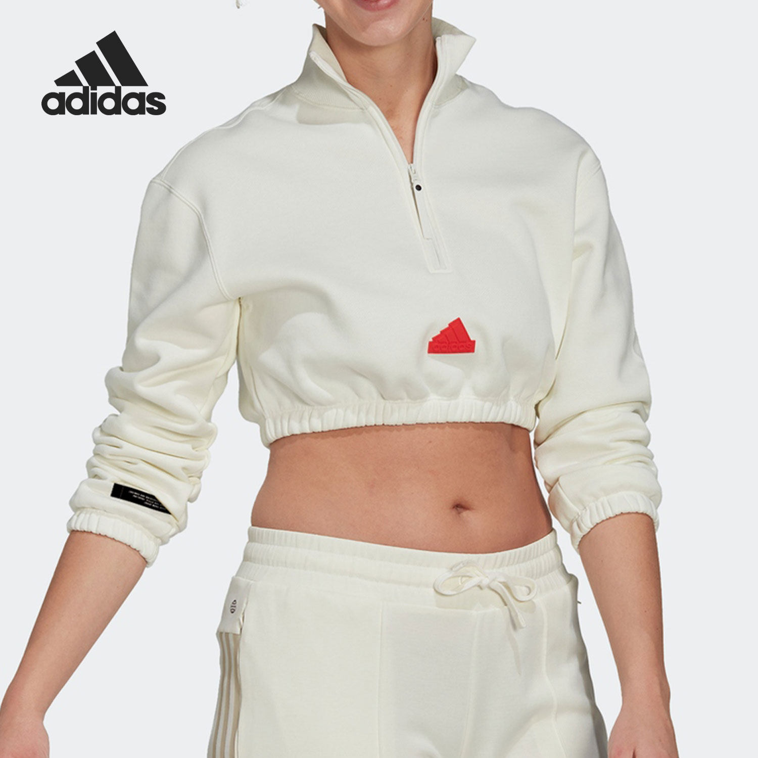 Adidas/阿迪达斯正品新款女子训练休闲运动套头卫衣HM2899