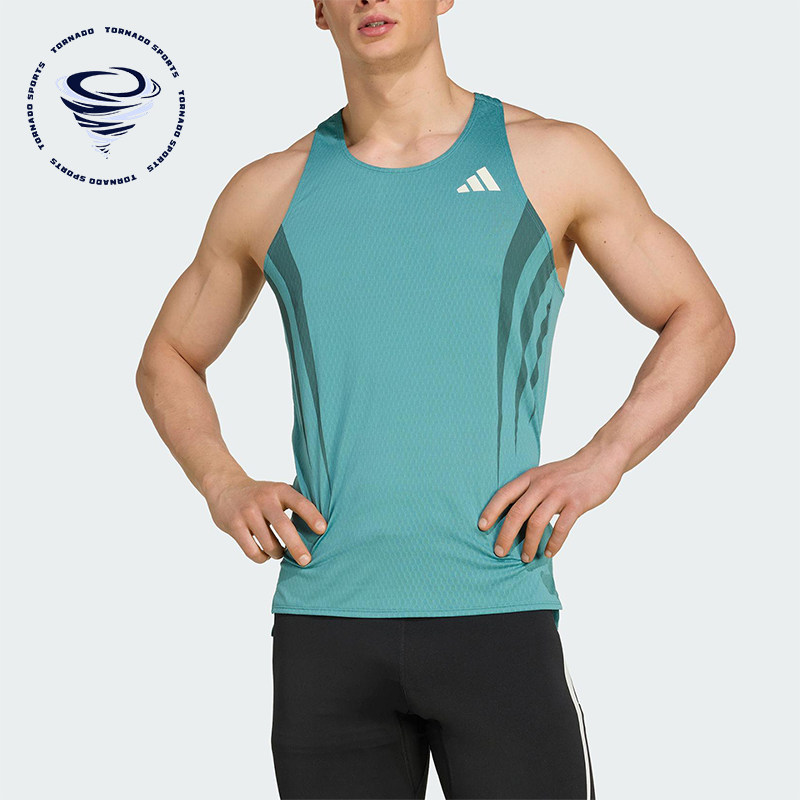 Adidas/阿迪达斯正品2025夏季款男士运动风跑步工字背背心JV9307