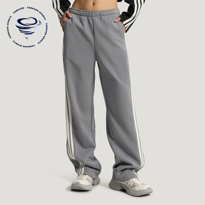 Adidas/阿迪达斯正品春季款女士经典复古透气休闲针织长裤KX8908