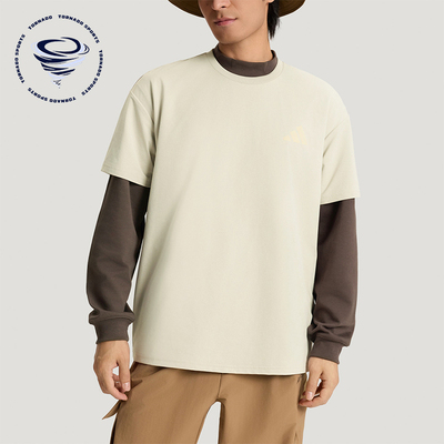Adidas/阿迪达斯正品夏季男士运动户外时尚印花宽松短袖T恤KE3703