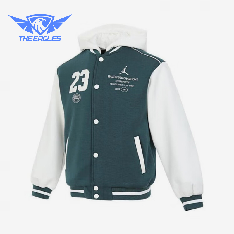 Nike/耐克正品JORDAN大童单排扣针织经典夹克外套JD2432049GS-001