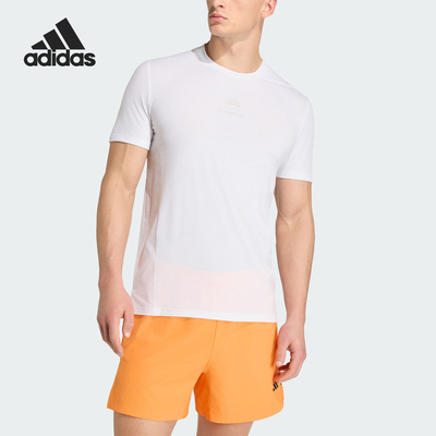 Adidas/阿迪达斯正品2026春季男士简约运动舒爽透气T恤KS5928