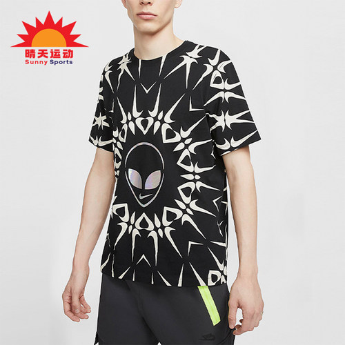 Nike/耐克正品男士印花休闲运动圆领短袖正肩袖T恤CT7051-010