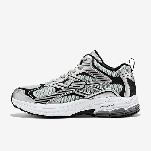 Skechers斯凯奇正品ORBITAL男款耐磨中帮休闲鞋8790356-WBLK