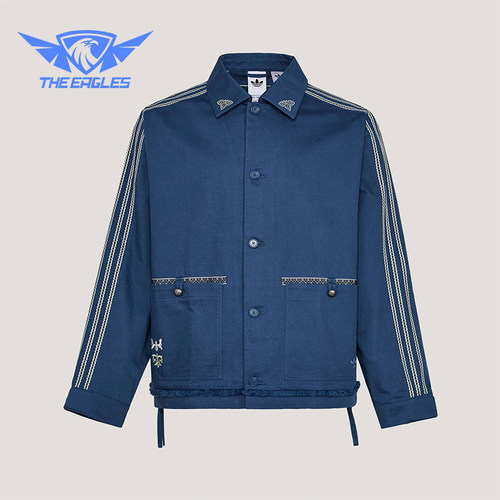 Adidas/阿迪达斯正品三叶草男士宽松翻领经典休闲时尚外套KW5674