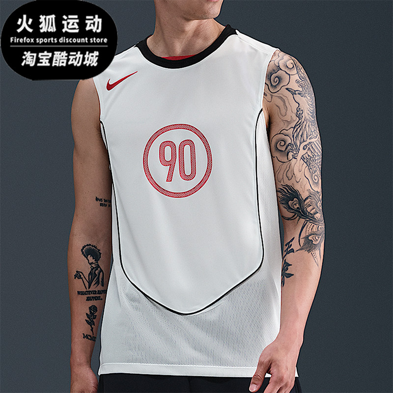 Nike/耐克正品Dri-FIT男士透气足球训练无袖运动背心HV1181-133
