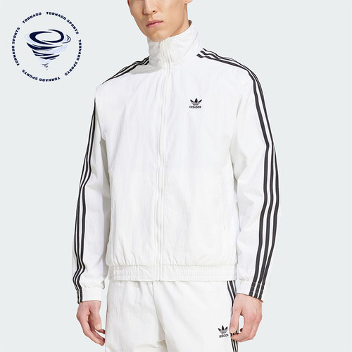 Adidas/阿迪达斯正品三叶草男士运动梭织立领休闲日常外套JY1328