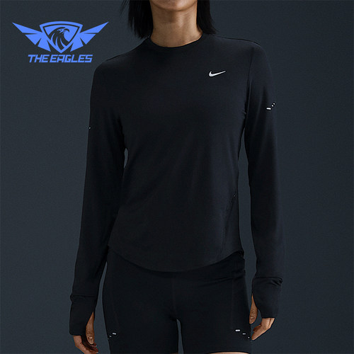 Nike/耐克正品Swift Dri-FIT女士跑步健身长袖T恤HQ0504-010
