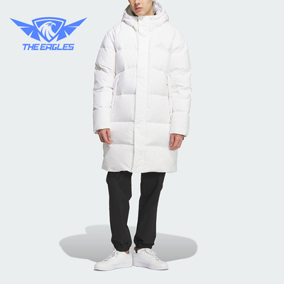 Adidas/阿迪达斯正品2025男女梭织运动休闲保暖长款羽绒服KQ5515