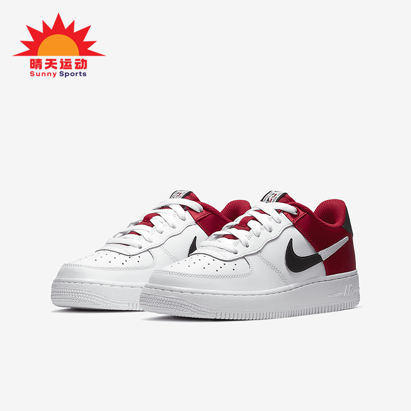 Nike/耐克正品Air Force 1 GS女子大童休闲透气板鞋CK0502-600