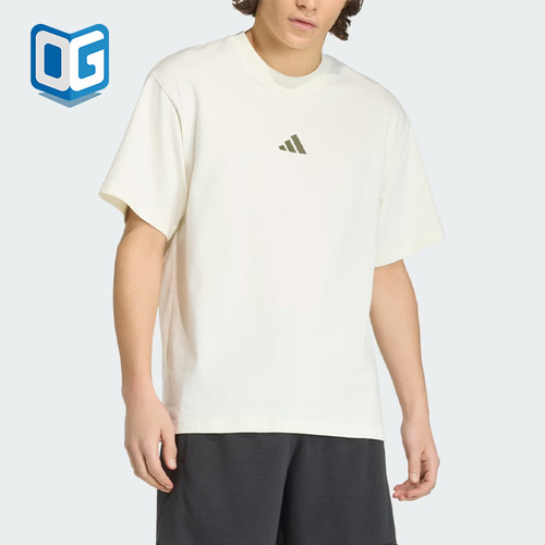Adidas/阿迪达斯正品运动风套头休闲短袖T恤经典男短袖T恤KB4875