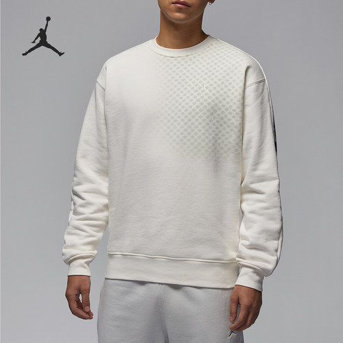 Nike/耐克官方正品JORDAN男士简约印花户外耐穿卫衣HQ8826-133