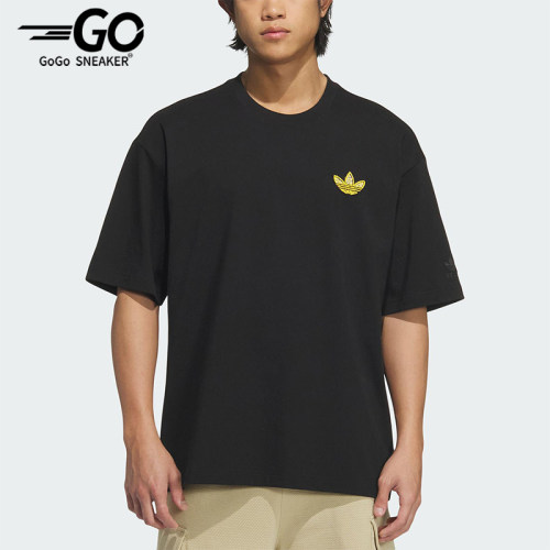 Adidas/阿迪达斯正品三叶草男士针织套头耐穿经典休闲短袖KE5794