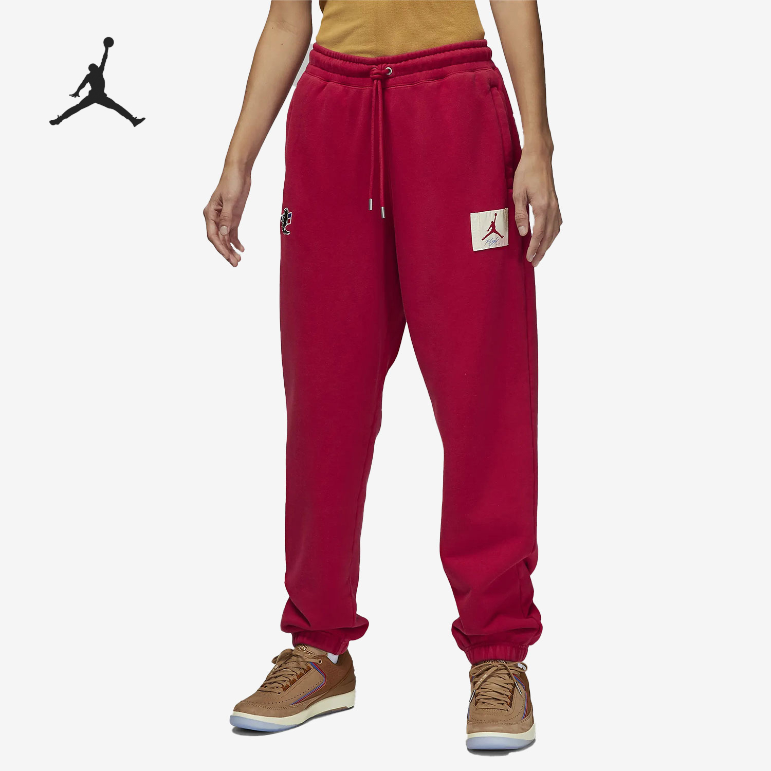 Nike/耐克官方正品JORDAN女士运动休闲针织束脚长裤DV6969-687