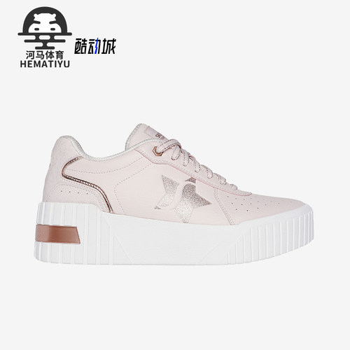 斯凯奇女士厚底缓震时尚印花板鞋