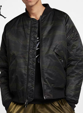 Nike/耐克正品 JORDAN  男子立领短款运动保暖棉服AH0687-013