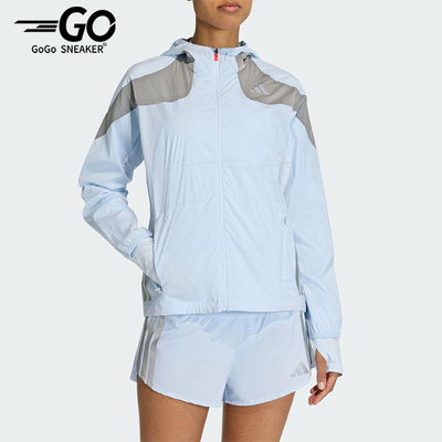 Adidas/阿迪达斯正品2025冬季款女士日常连帽拼接休闲外套KB1517